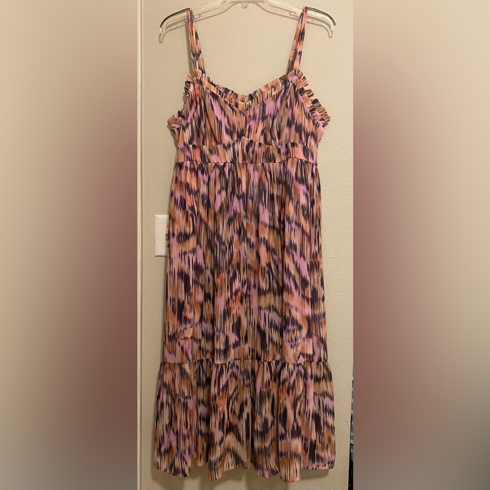 Torrid Midi Chiffon Sleeveless Tiered Dress - Size 2X - NWT! - Picture 3 of 10